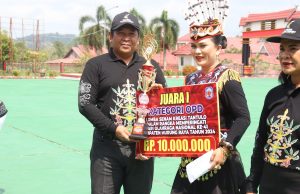 Peringati HAN ke-41 Tahun, Dinas Kesehatan Mura Juara I Lomba Senam Kreasi Tantulo