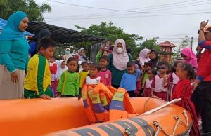 Beri Pemahaman Sejak Dini, BPBD Kotim Edukasi Ratusan Anak Usia Dini tentang Kebencanaan